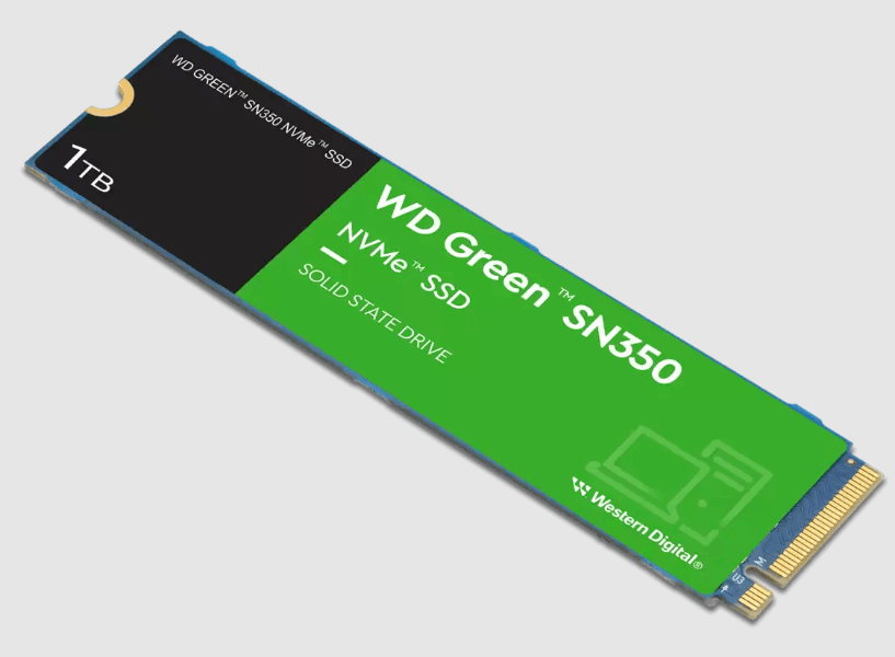 SSD WD Green SN350 de frente